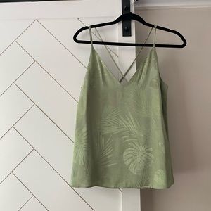 H & M size 2 green tank top